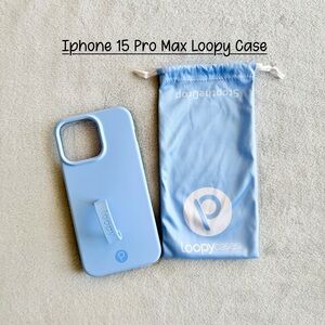 Loopy Case for iPhone 15 Pro Max - Sierra Blue